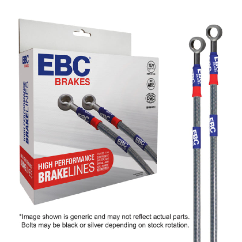 EBC BLA7185-5L Stainless Steel Braided Brake Line Kit for Chevrolet Silverado and GMC Sierra