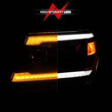 Load image into Gallery viewer, ANZO 09-20 Nissan Frontier Black Projector Headlights with Sequential LED DRL and Light Bar Switchback