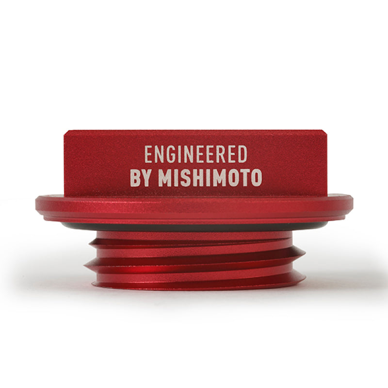 Mishimoto Subaru Hoonigan Oil Filler Cap - Red with Matching Bottle Opener and Multi-Tool Keychain