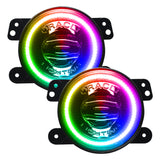 Oracle Jeep Wrangler JK/JL/JT High Performance W LED Fog Lights with ColorSHIFT Dynamic - 3000 Lumens