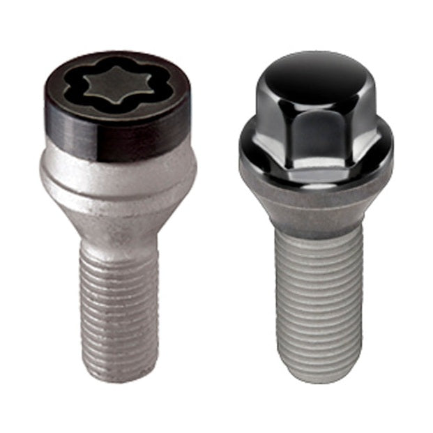 McGard 5 Lug Hex Install Kit with Wheel Locks for M14x1.5 Vehicles – Black Cone Seat Bolts