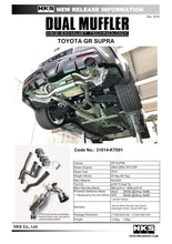 Load image into Gallery viewer, HKS 2019+ Toyota GR Supra Dual Hi-Power Titanium Tip Catback Exhaust - Part #hks31014-KT001