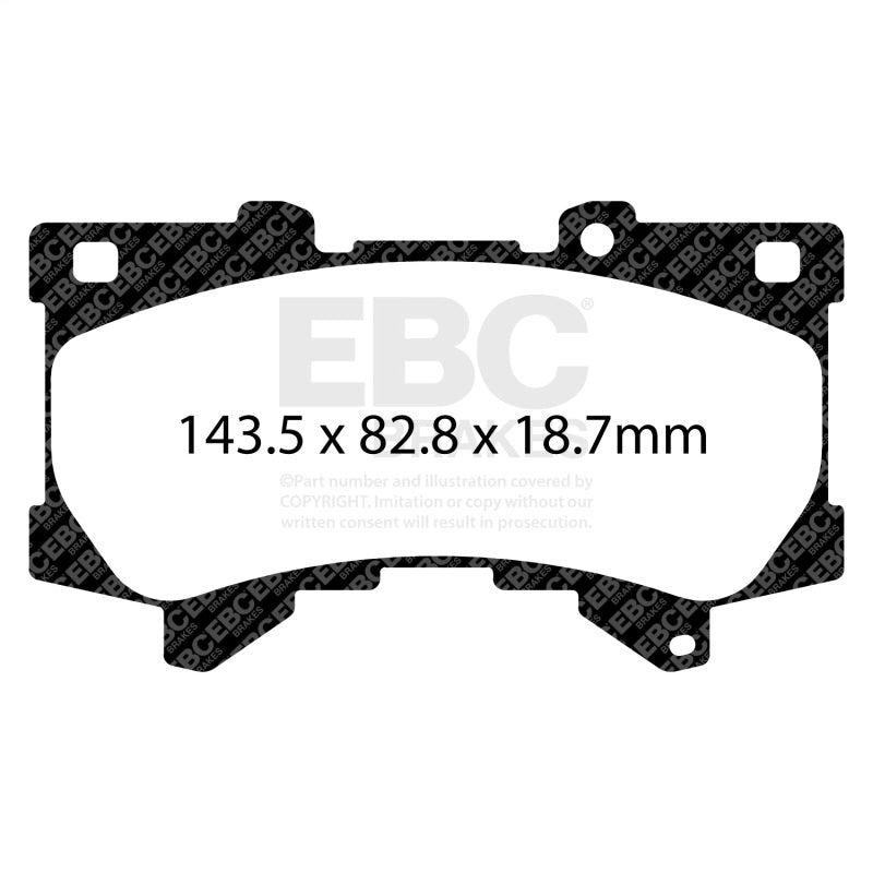 EBC ED92460 Extra Duty Front Brake Pads for 2022+ Toyota Tundra and Lexus LX600