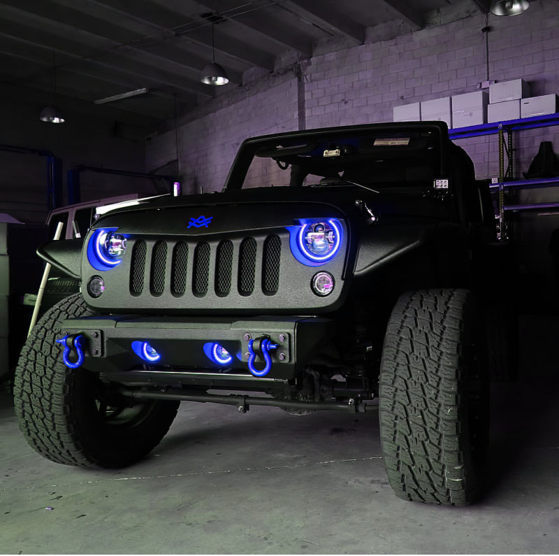 Oracle Lighting 7-inch High Power LED Headlights with ColorSHIFT 2.0 for Jeep Wrangler and Off-Road Vehicles