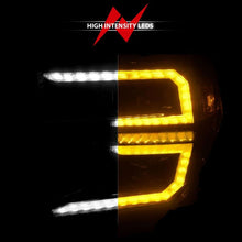 Load image into Gallery viewer, ANZO 19-21 GMC Sierra 1500 LED Projector Headlights with Switchback and Sequential Indicators – Black Housing