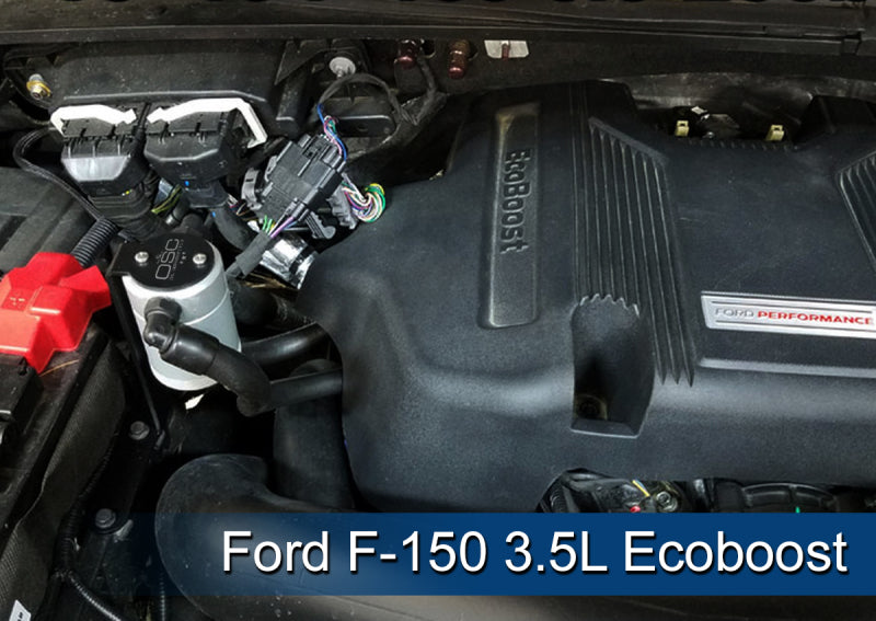 J&L JLT3016P-C 3.0 Passenger-Side Oil Separator for 2011–2026 Ford F-150 5.0L, Clear Anodized