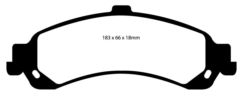 EBC Yellowstuff Rear Brake Pads for Cadillac Escalade 2001-2006 - Part Number ebcDP41635R