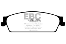 Load image into Gallery viewer, EBC Yellowstuff Rear Brake Pads for Chevrolet Avalanche and Cadillac Escalade * High-Performance Street and Track Use