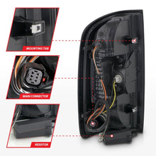 Load image into Gallery viewer, ANZO 15-21 GMC Canyon Full LED Tail Lights with Red Lightbar, Black Housing &amp; Smoke Lens