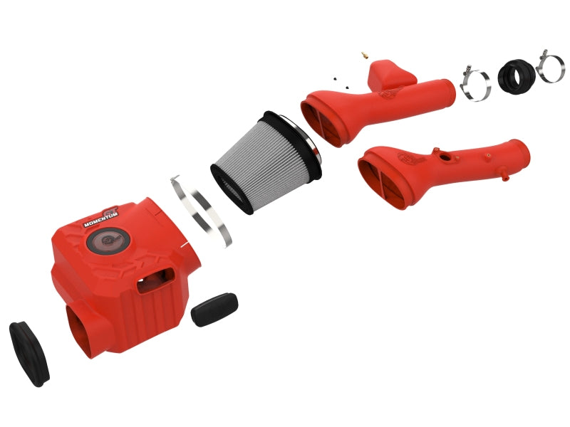 aFe Momentum GT Red Edition Cold Air Intake System with Pro DRY S Filter for Toyota FJ Cruiser and 2003-2009 4Runner V6 4.0L