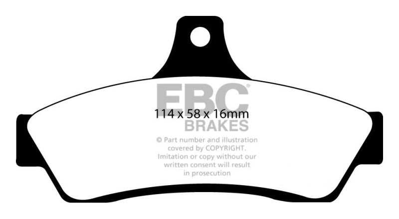 EBC Redstuff Ceramic Low Dust Brake Pads for Pontiac GTO 2004-2006 - Part Number ebcDP31711C