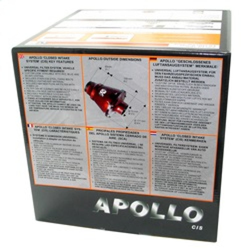 K&N Engineering Apollo RC-5052AB Universal Cold Air Intake System with 70mm Flange
