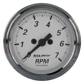 AutoMeter American Platinum 2-1/16 Inch 7,000 RPM In-Dash Tachometer Gauge - Part Number ATM1994