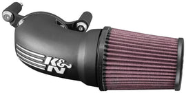 K&N Engineering Part 57-1137 High-Flow Air Intake System for Harley-Davidson Touring, Softail, and Sportster Models