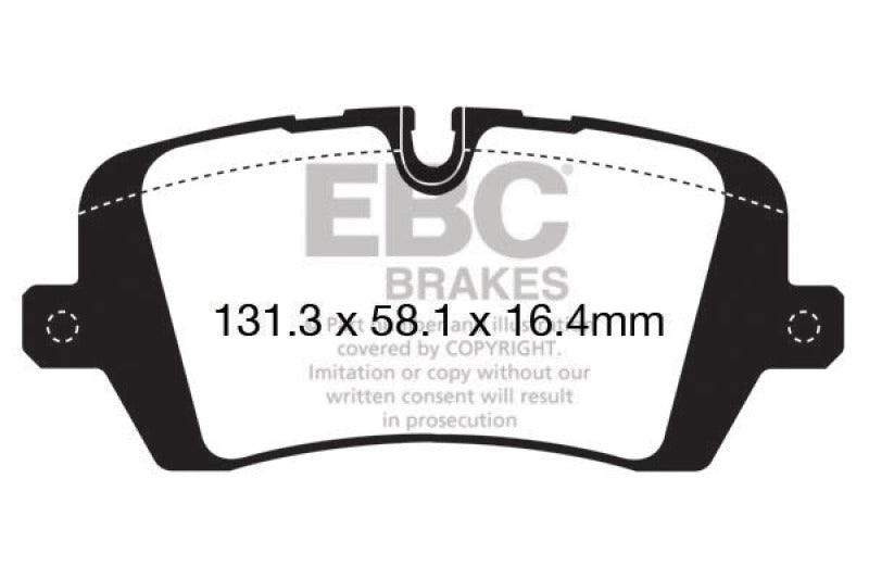 EBC Yellowstuff Brake Pads for Land Rover Range Rover 3.0 Supercharged * Rear Set