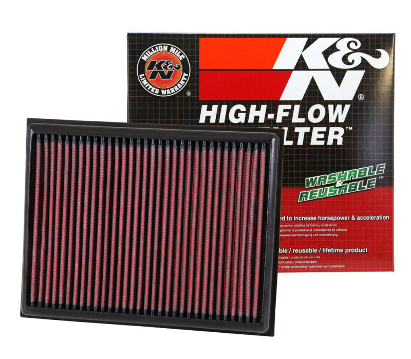 K&N Engineering 33-3059 High-Flow Drop-In Air Filter for Nissan NP300 2.3L Diesel (2015-2017)