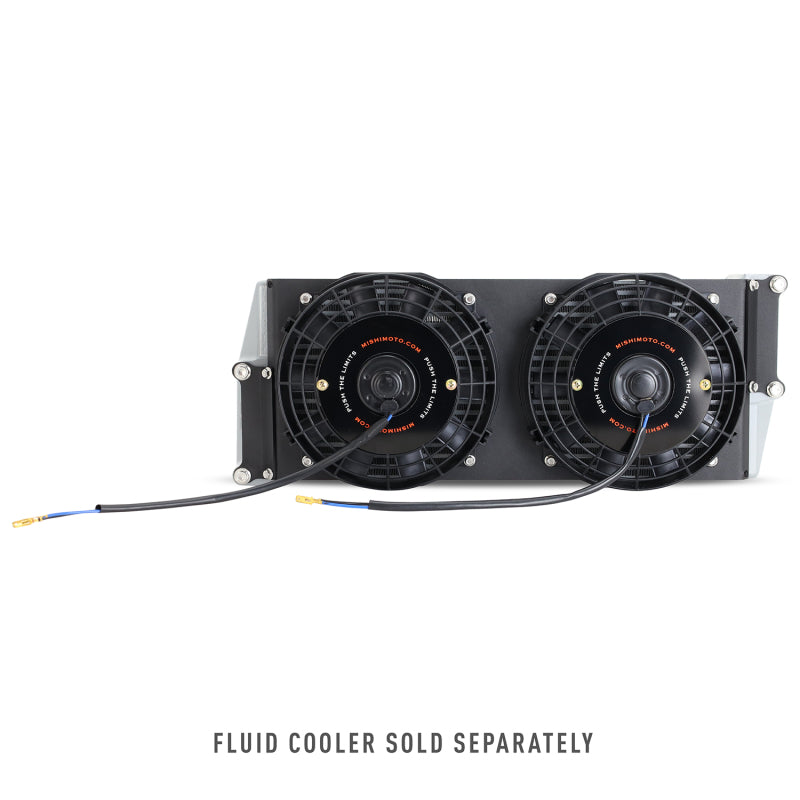 Mishimoto Universal 17-inch Heavy-Duty Oil Cooler Fan Shroud with Micro Wrinkle Black Finish