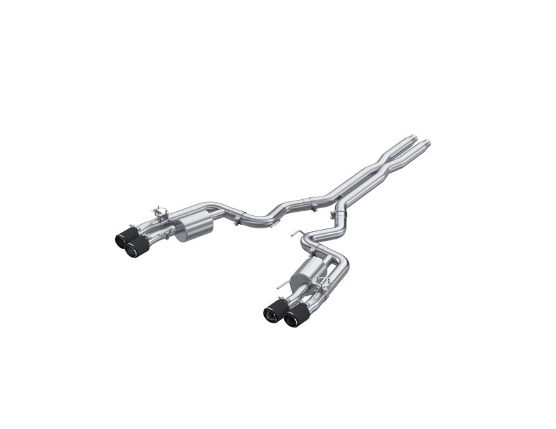 MBRP Armor Pro Series 3-inch Cat-Back Exhaust System with Quad Carbon Fiber Tips for Ford Mustang S650 2024-2026
