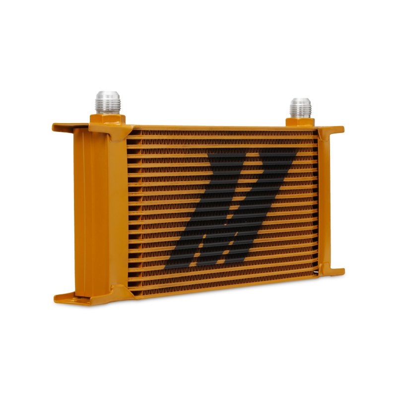 Mishimoto Universal 19-Row Stacked-Plate Oil Cooler, Gold, MMOC-19G