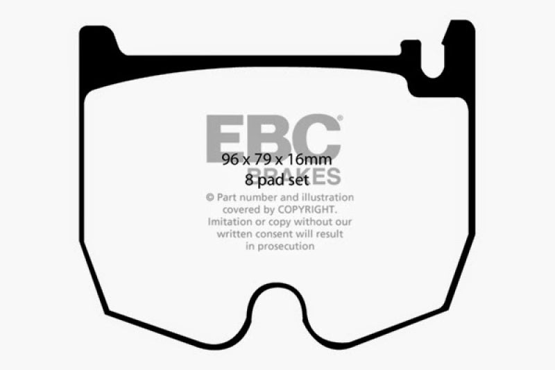 EBC Redstuff Ceramic Low Dust Brake Pads for Mercedes-Benz CLS55 AMG & E55 AMG * Part Number EBCDP31486C