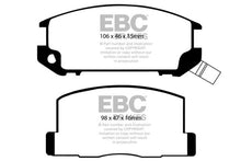 Load image into Gallery viewer, EBC Yellowstuff Rear Brake Pads for Toyota MR2 1985-1990 * High-Performance Street and Track Brake Compound