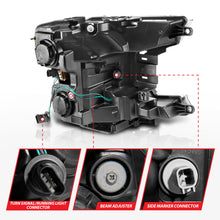 Load image into Gallery viewer, ANZO 18-20 Ford F-150 Full LED Projector Headlights with Light Bar Switchback and Sequential Turn Signal - Black Housing, Clear Lens, Pair