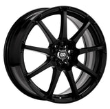 Enkei EDR9 18x7.5 Black Alloy Wheel with 5x100/114.3 Bolt Pattern and 45mm Offset