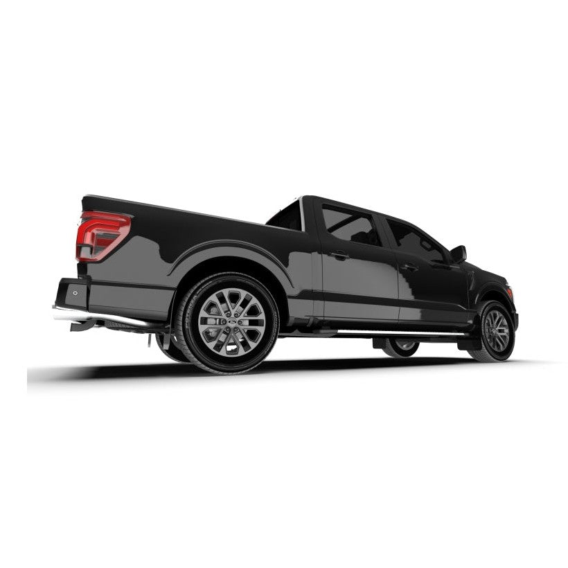 Rally Armor UR Series Black Mud Flaps with White Logo for Ford F-150 (2021-2022)