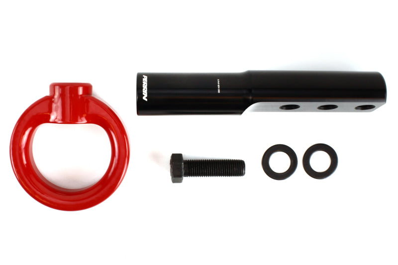 Perrin Performance Front Tow Hook Kit for 2017-2021 Honda Civic Si, Type R, Touring, and Hatchback - Red