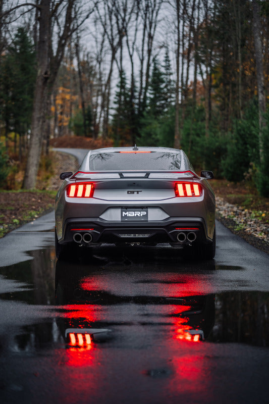 MBRP Armor Pro Series 2024+ Ford Mustang 5.0L T304 Stainless Steel Cat-Back Exhaust with Quad Carbon Fiber Tips