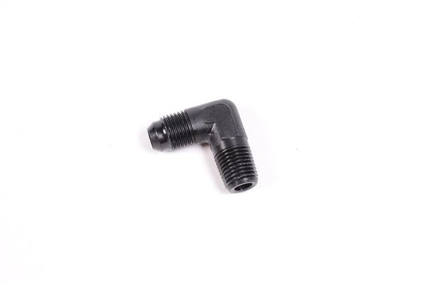 Radium Engineering 6AN Male to 1/4 inch NPT Male 90-Degree Fitting
