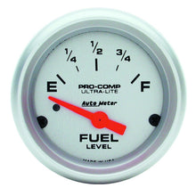 Load image into Gallery viewer, AutoMeter Ultra-Lite 52mm Electronic Fuel Level Gauge Part #ATM4314