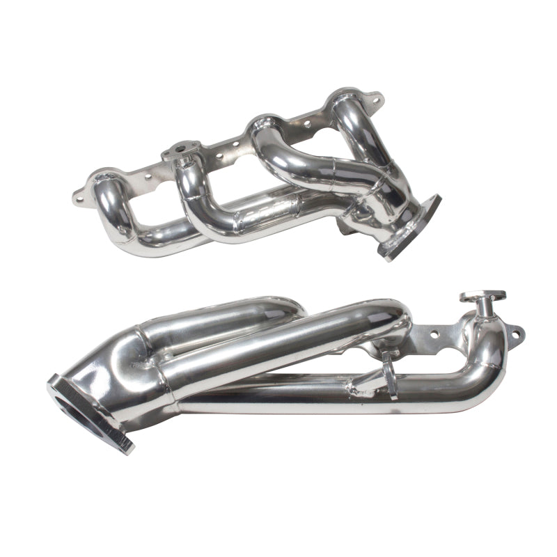 BBK 99-04 GM Truck SUV 4.8 & 5.3L Shorty Tuned Length Exhaust Headers - Silver Ceramic Coated