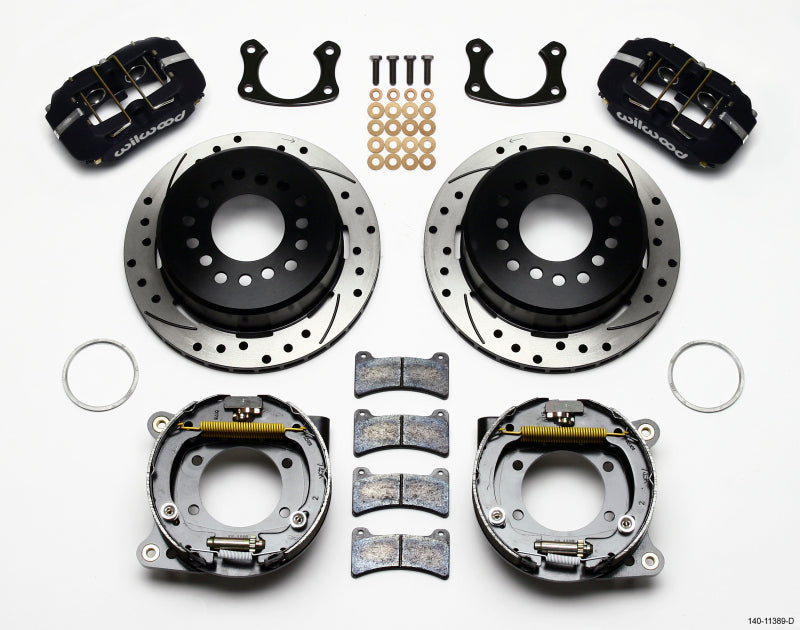 Wilwood Dynapro Low-Profile 11-inch P-Brake Kit with Drilled Rotor for Big Ford Applications (Part#: wil140-11389-D)