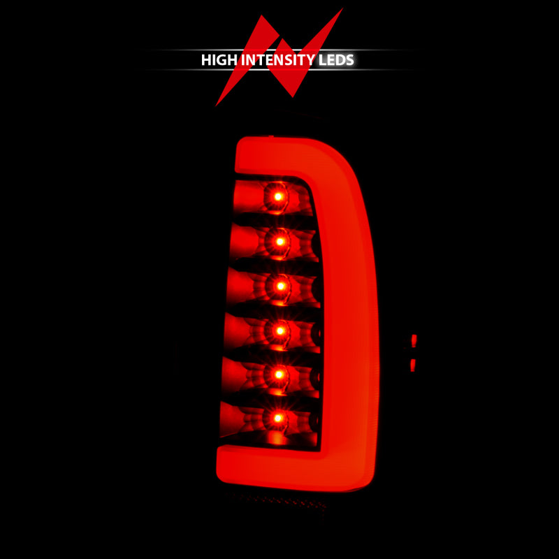 ANZO 1995-2000 Toyota Tacoma LED Taillights with Smoke Lens and Black Housing (Pair)