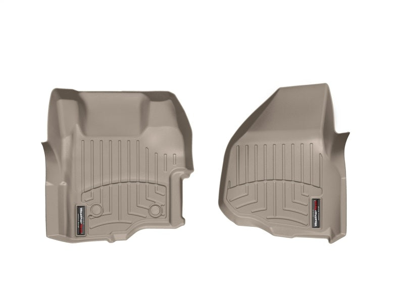 WeatherTech FloorLiner DigitalFit Front Tan Floor Mats for 2011-2013 Ford F-250/F-350 Super Duty, Part WET454261