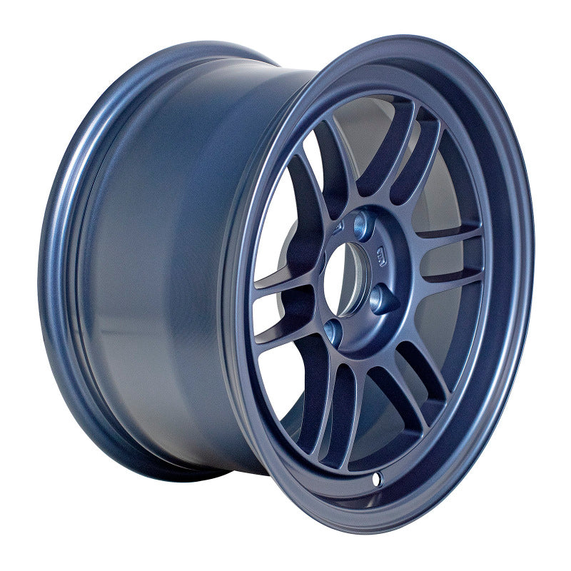 Enkei RPF1 15x8 Matte Blue Alloy Wheel with 4x100 Bolt Pattern and 28mm Offset - Part Number enk3795804928MB