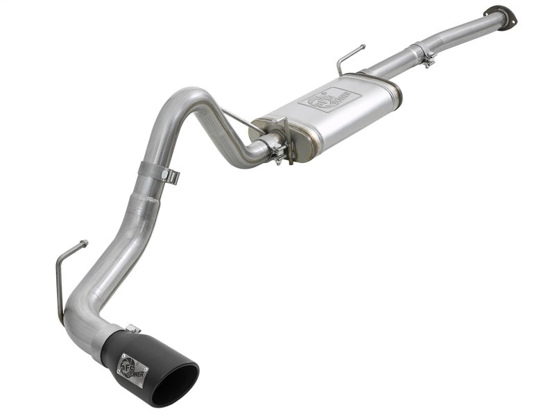 aFe MACH Force-Xp 2-1/2in 304 Stainless Steel Cat-Back Exhaust with Black Tips for Toyota Tacoma 2016-2023