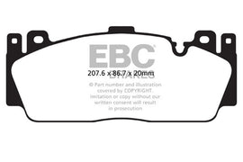 EBC Yellowstuff Brake Pads for BMW M5 & M6 * High-Performance Street and Track Use (Part No. ebcDP42148R)