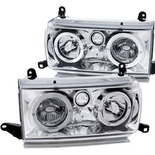 Load image into Gallery viewer, ANZO 1991-1994 Toyota Land Cruiser Crystal Headlights with Halo – Chrome Housing and Clear Lens