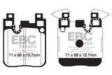 EBC Yellowstuff Rear Brake Pads for BMW M3 F80 - High-Performance Street and Track Use