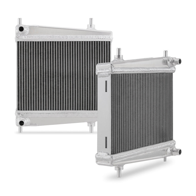 Mishimoto 2020+ Toyota Supra Aluminum Auxiliary Radiators - Full Aluminum, TIG-Welded, 30% Larger Core for Enhanced Cooling