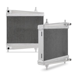 Mishimoto 2020+ Toyota Supra Aluminum Auxiliary Radiators - Full Aluminum, TIG-Welded, 30% Larger Core for Enhanced Cooling