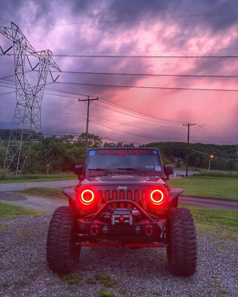 ORACLE Lighting 7-inch High Powered LED Headlights with Dynamic ColorSHIFT for Jeep Wrangler and Off-Road Vehicles