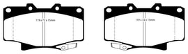 EBC Yellowstuff Brake Pads Part Number EBCDP4992R for Toyota 4Runner and Lexus LX450
