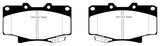 EBC Yellowstuff Brake Pads Part Number EBCDP4992R for Toyota 4Runner and Lexus LX450