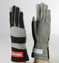 Load image into Gallery viewer, RaceQuip Black 1-Layer SFI-1 Racing Glove - Medium by Racequip (Part #RQP351003)