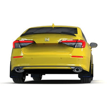 Load image into Gallery viewer, Rally Armor UR Series Mud Flaps for 2022-2023 Honda Civic – Black with White Logo, Part Number RALMF90-UR-BLK/WH