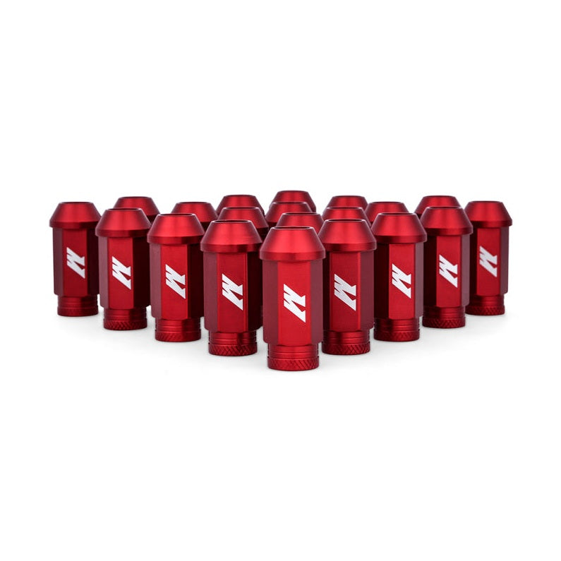 Mishimoto Aluminum Locking Lug Nuts M12x1.25 Set in Red with Non-Marring Sockets