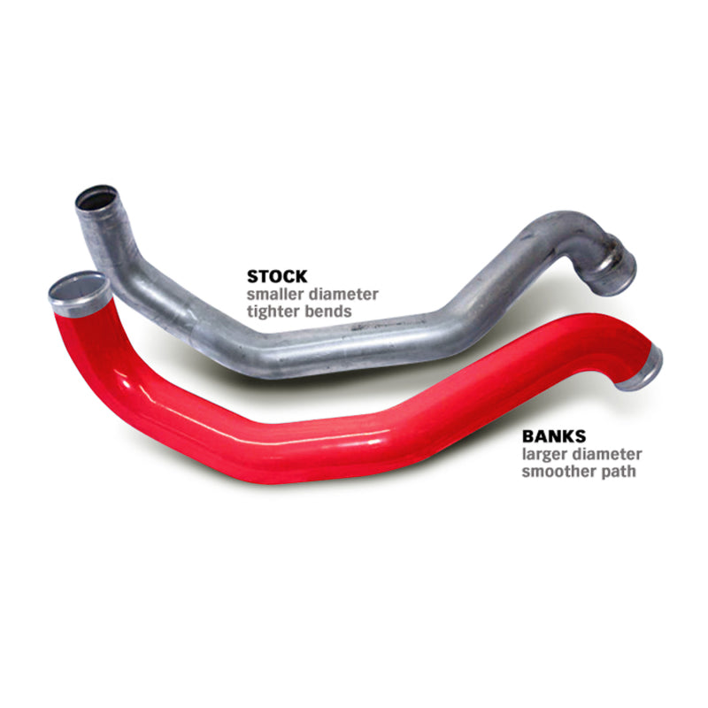 Banks Power 04.5-09 Chevy 6.6L Boost Tube Upgrade Kit with Red Powder Coat
